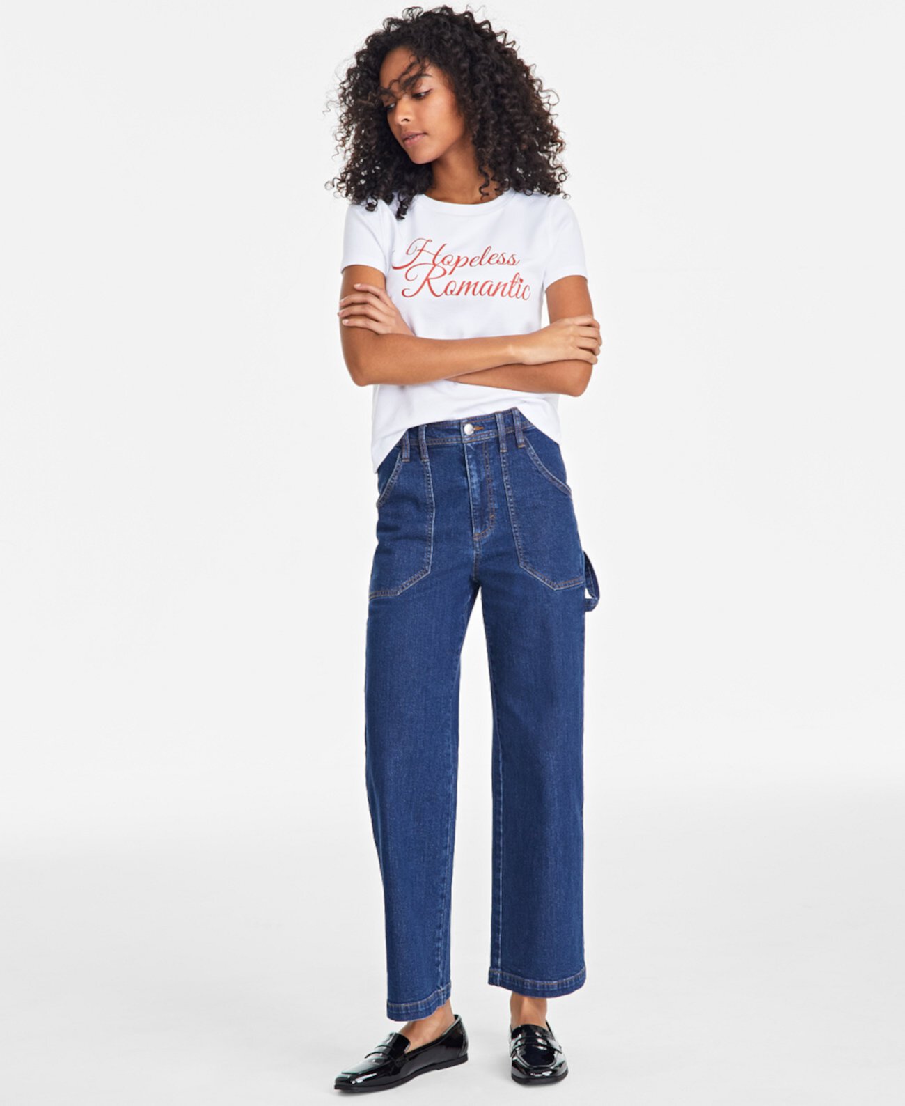 Women's High-Rise Carpenter Jeans, Exclusively at Macy's On 34th