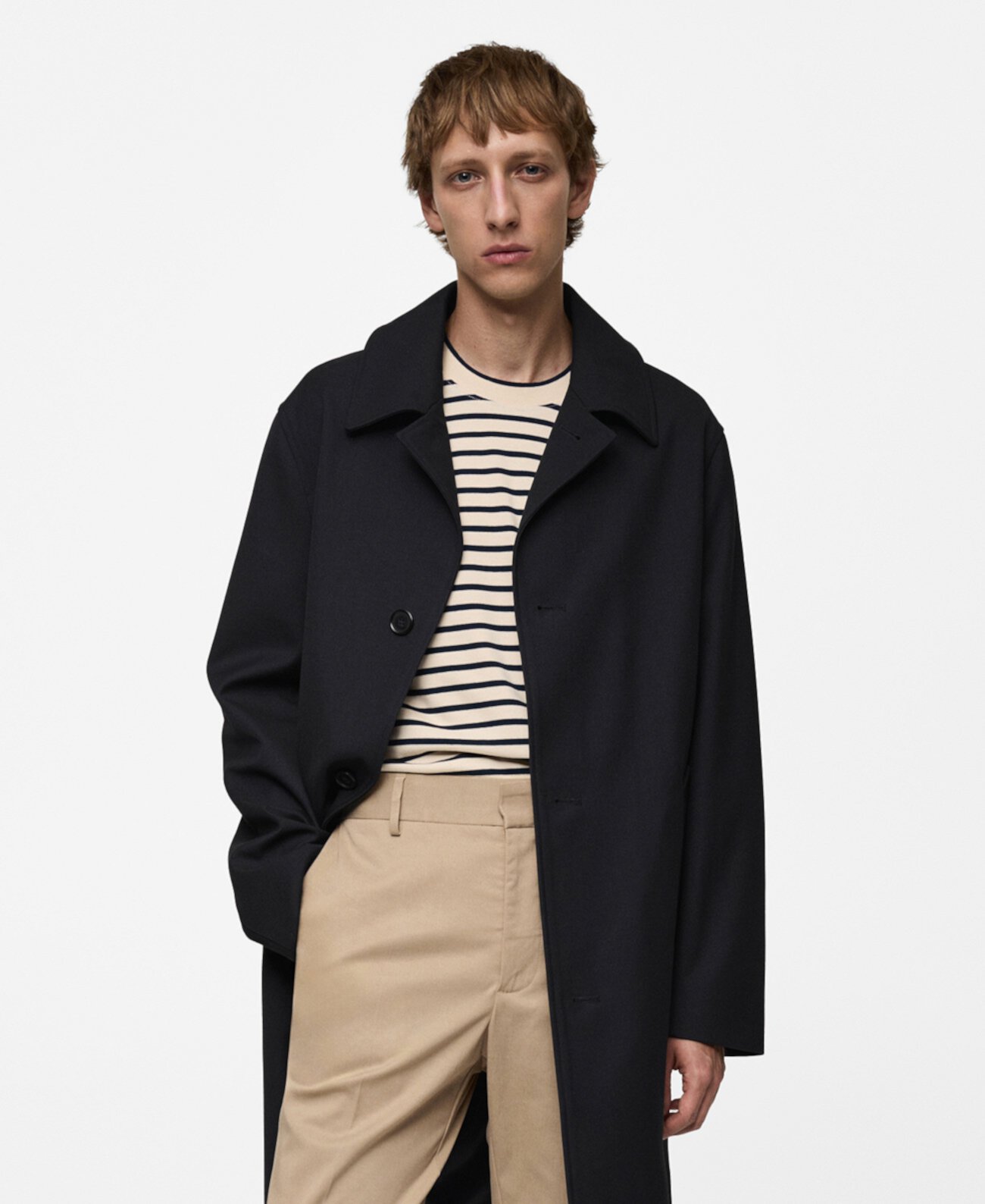 Men's Comfort-Stretch Trench Coat MANGO