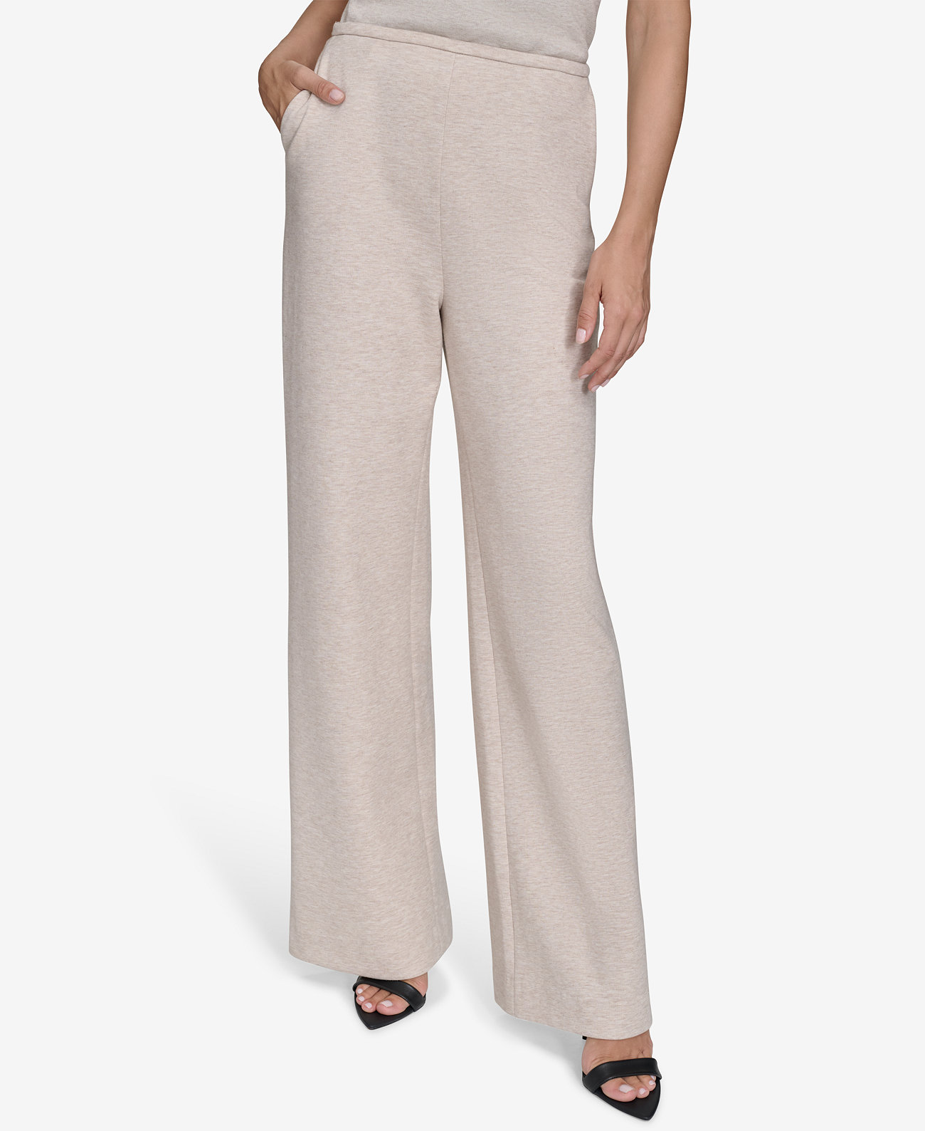 Women's Mid-Rise Wide-Leg Pants Halston