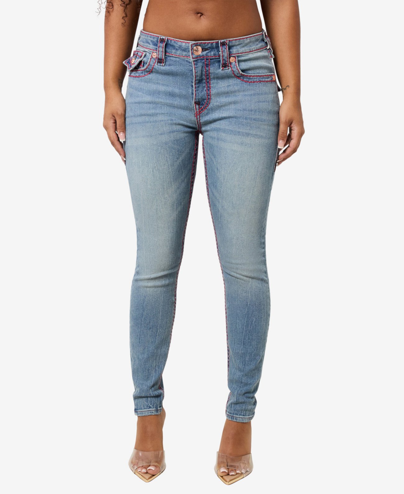 Women's Jennie Skinny Mid Rise Jeans True Religion