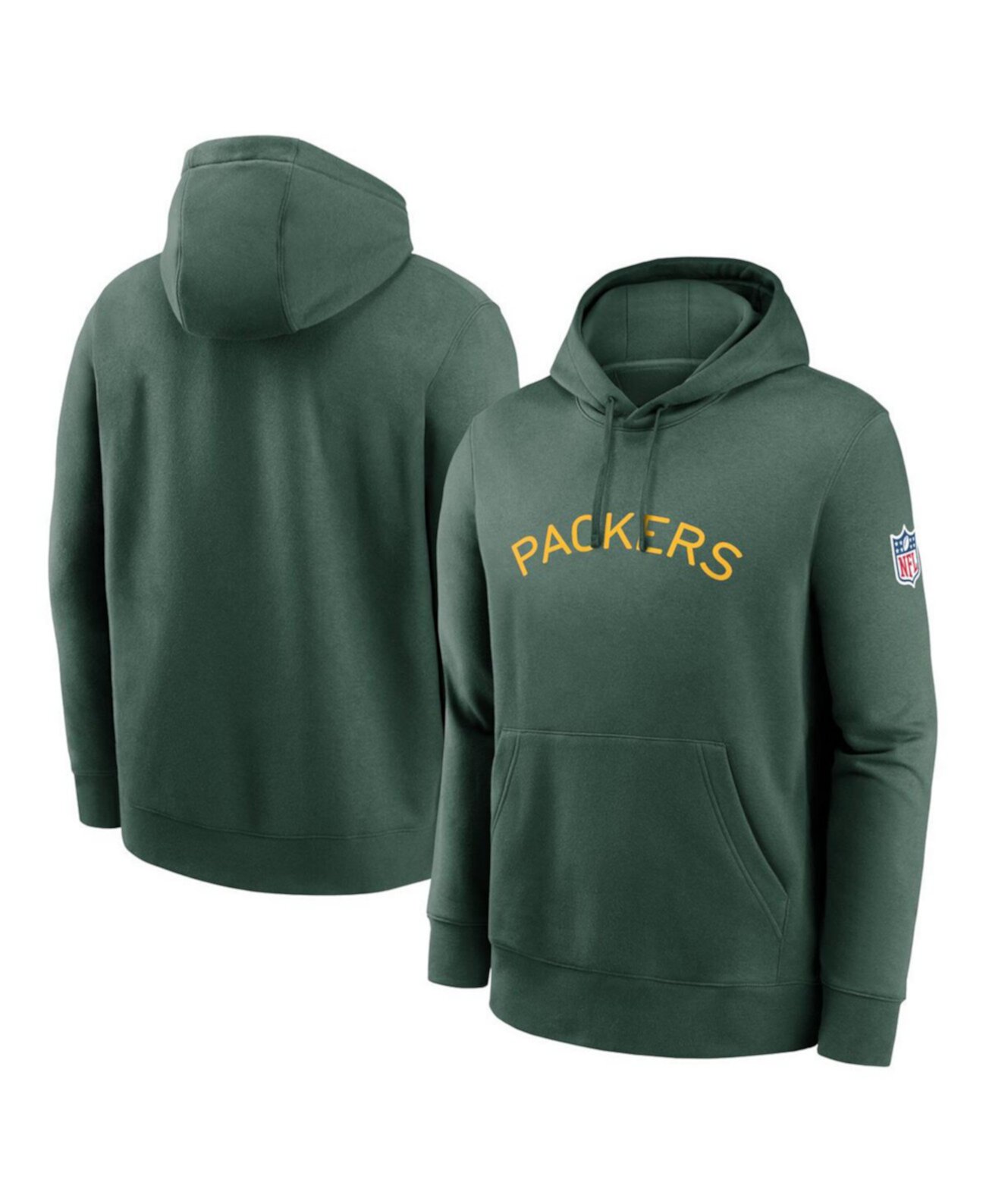 Men's Green Green Bay Packers 2023 Sideline Club Alternate Tri-Blend Pullover Hoodie Nike