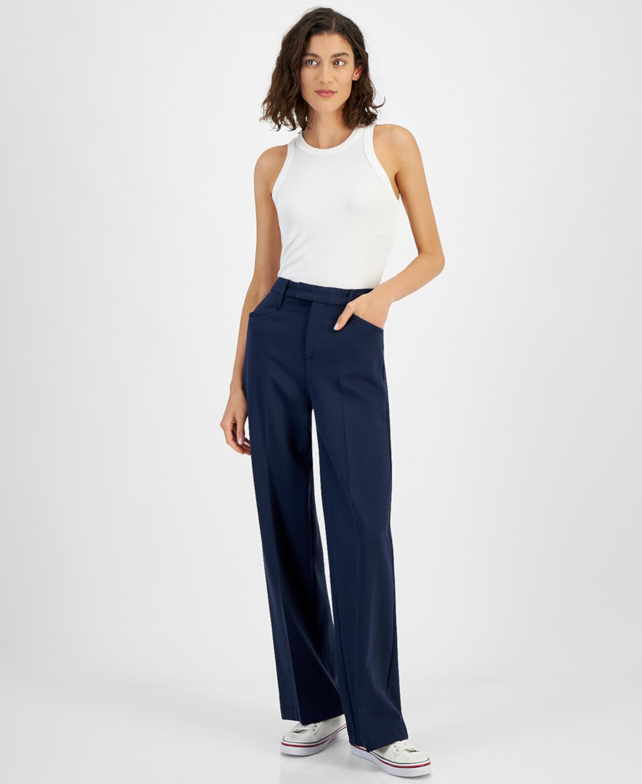 Women's High-Rise Bootleg Ponte Pants Tommy Hilfiger