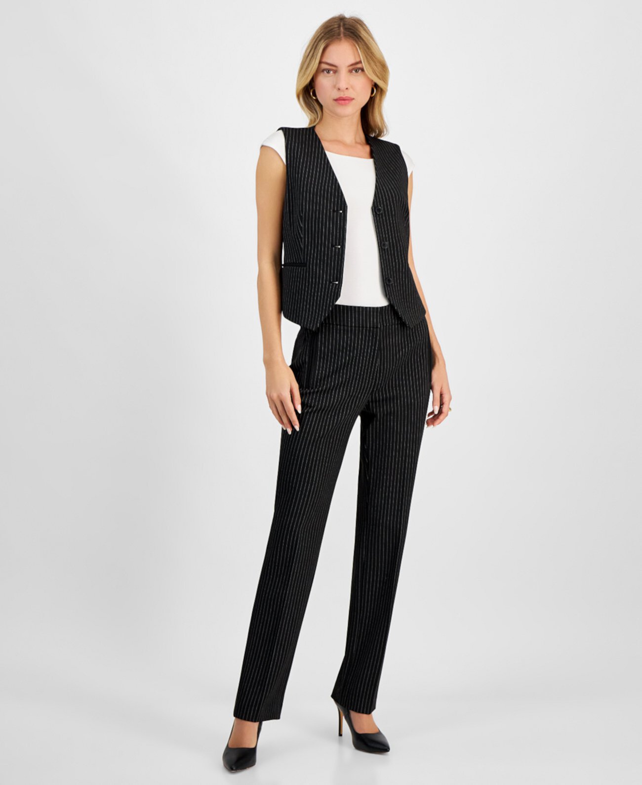 Women's Pinstriped Pants, Exclusively at Macy's Bar III