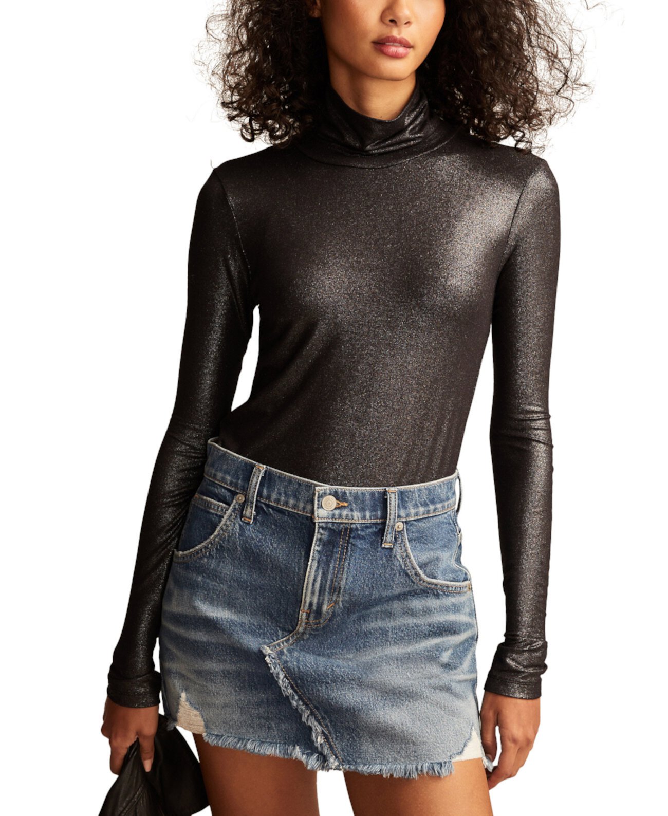 Women's Turtleneck Long-Sleeve Layering Top Lucky Brand