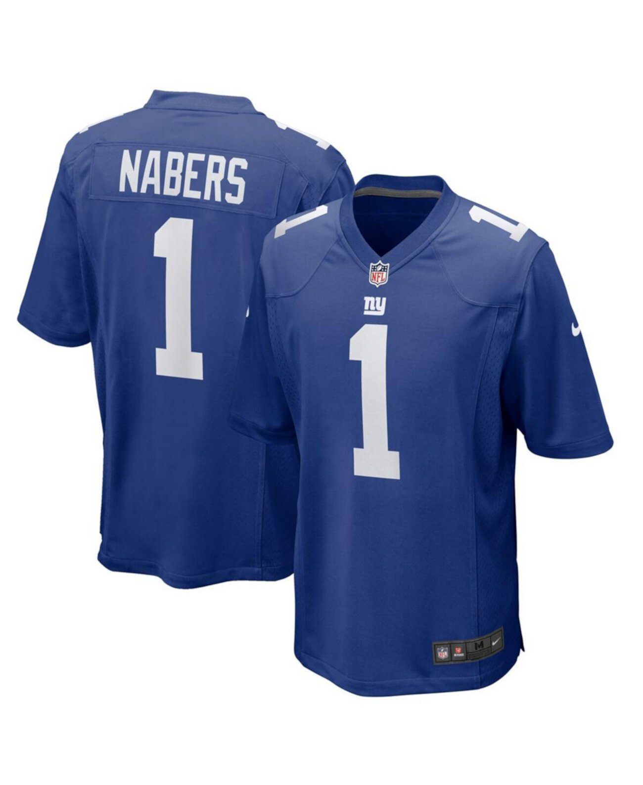 Men's Malik Nabers Royal New York Giants Player Game Jersey Nike