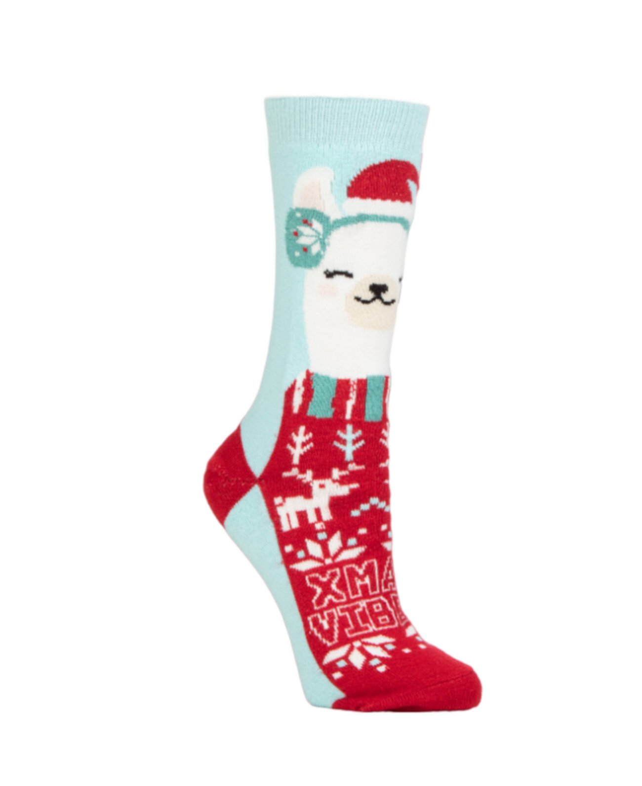 Ultra Lite Ellen Festive Cozy Alpaca Crew Socks Heat Holders