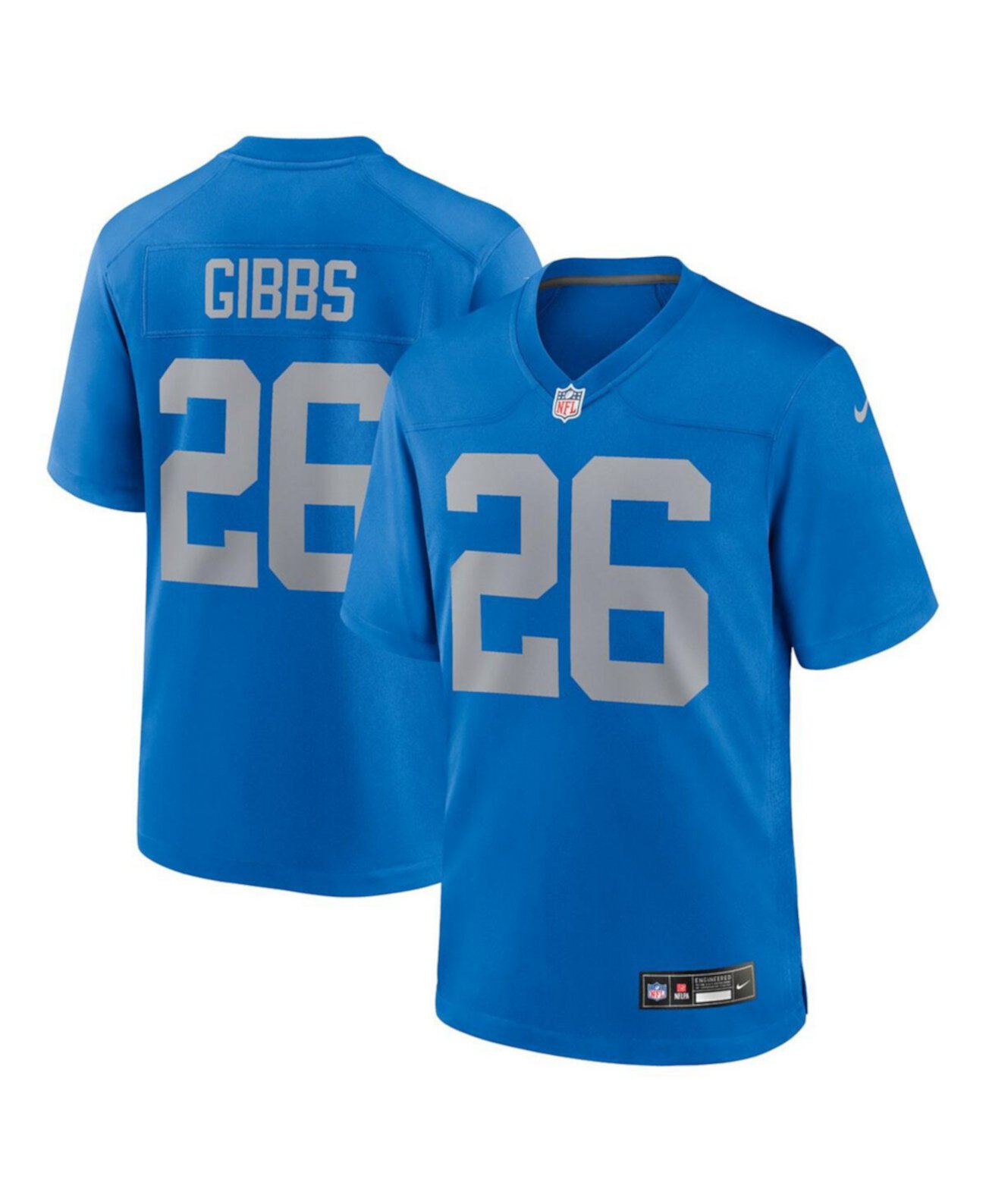 Men's Jahmyr Gibbs Blue Detroit Lions Alternate Game Jersey Nike