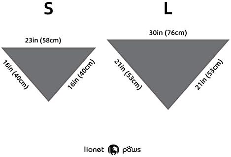 Бандана для собак из мягкого хлопка, размеры S и L, уникальные дизайны Lionet paws