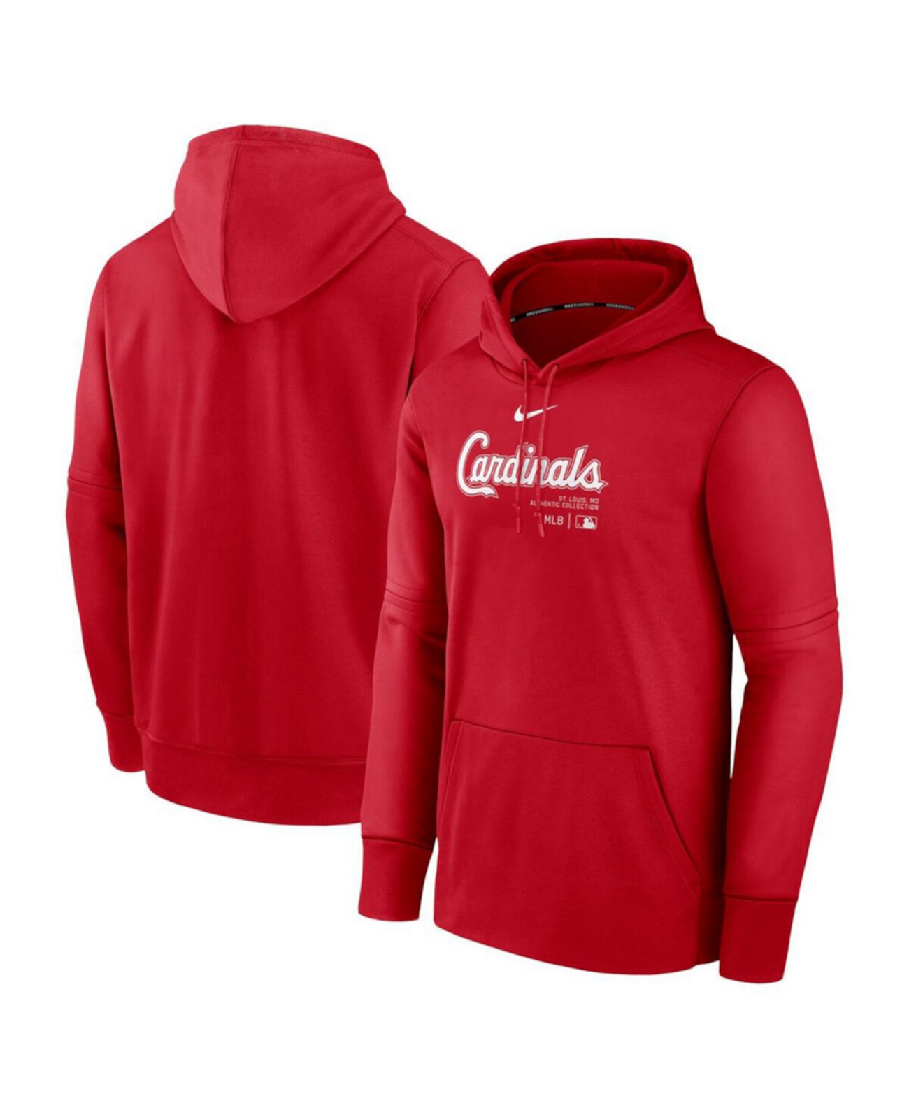 Men's Red St. Louis Cardinals Authentic Collection Practice Performance Pullover Hoodie Nike