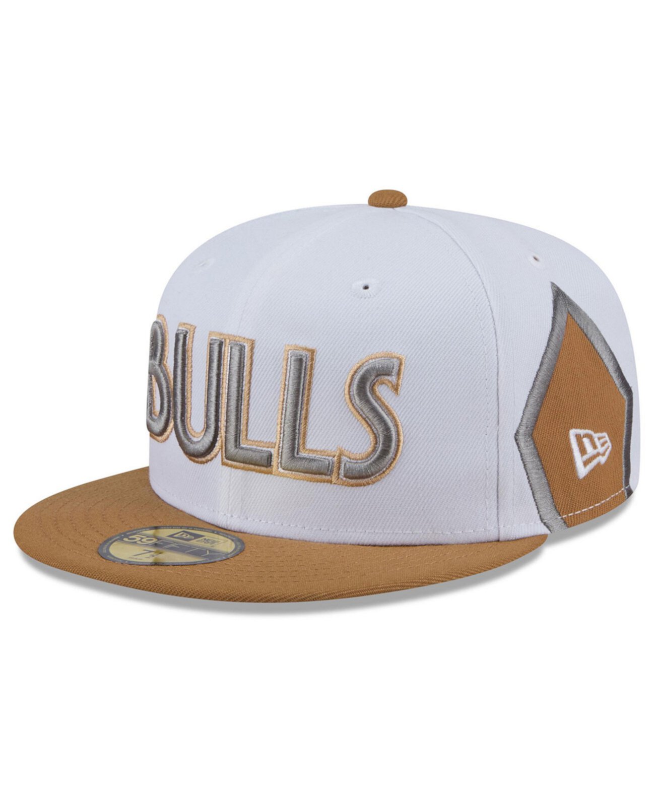 Мужская белая кепка Chicago Bulls City Edition 59FIFTY 2024/25, 100% полиэстер New Era