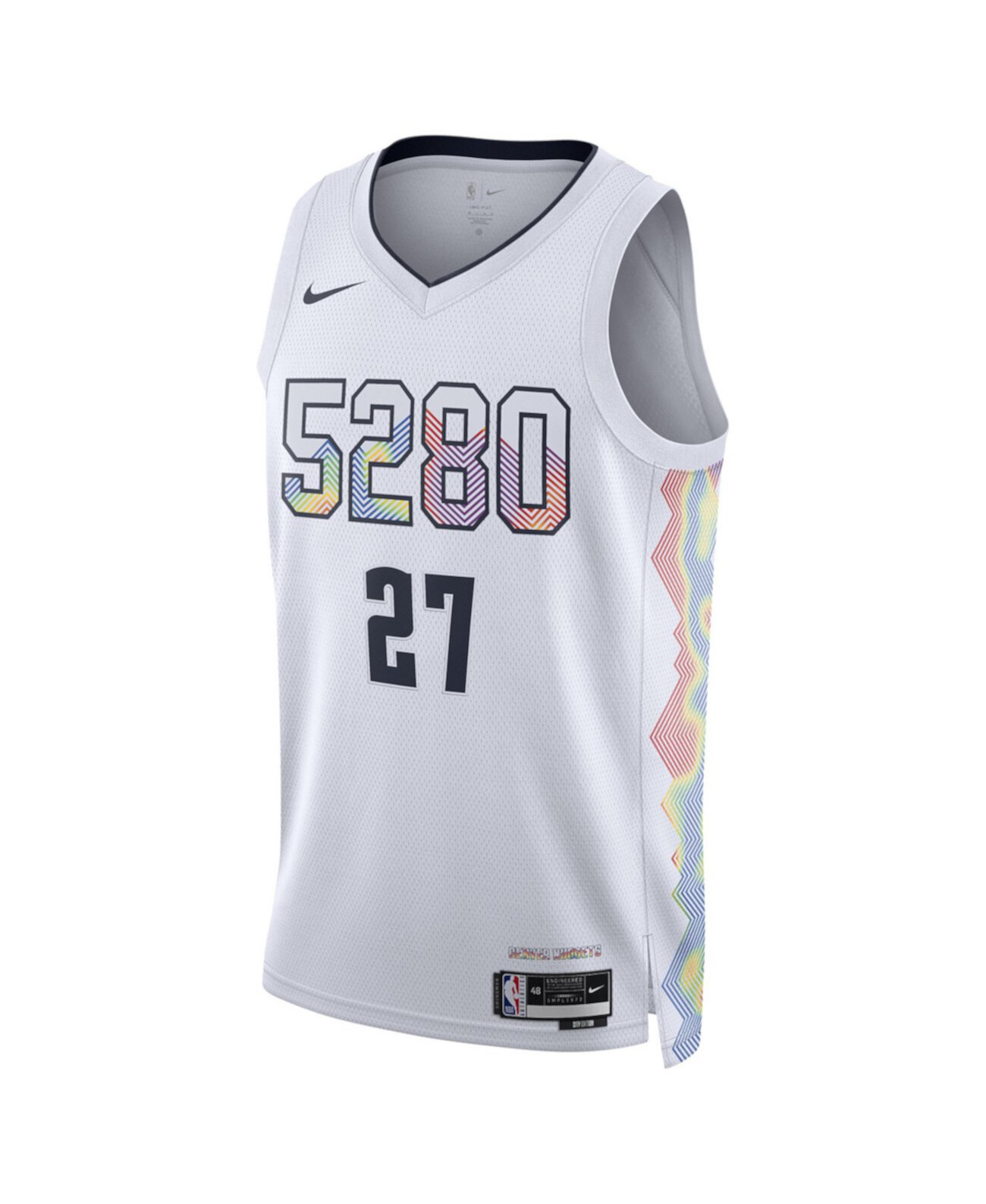 Men's and Women's White Jamal Murray Denver Nuggets 2024/25 City Edition Finished Swingman Jersey Nike