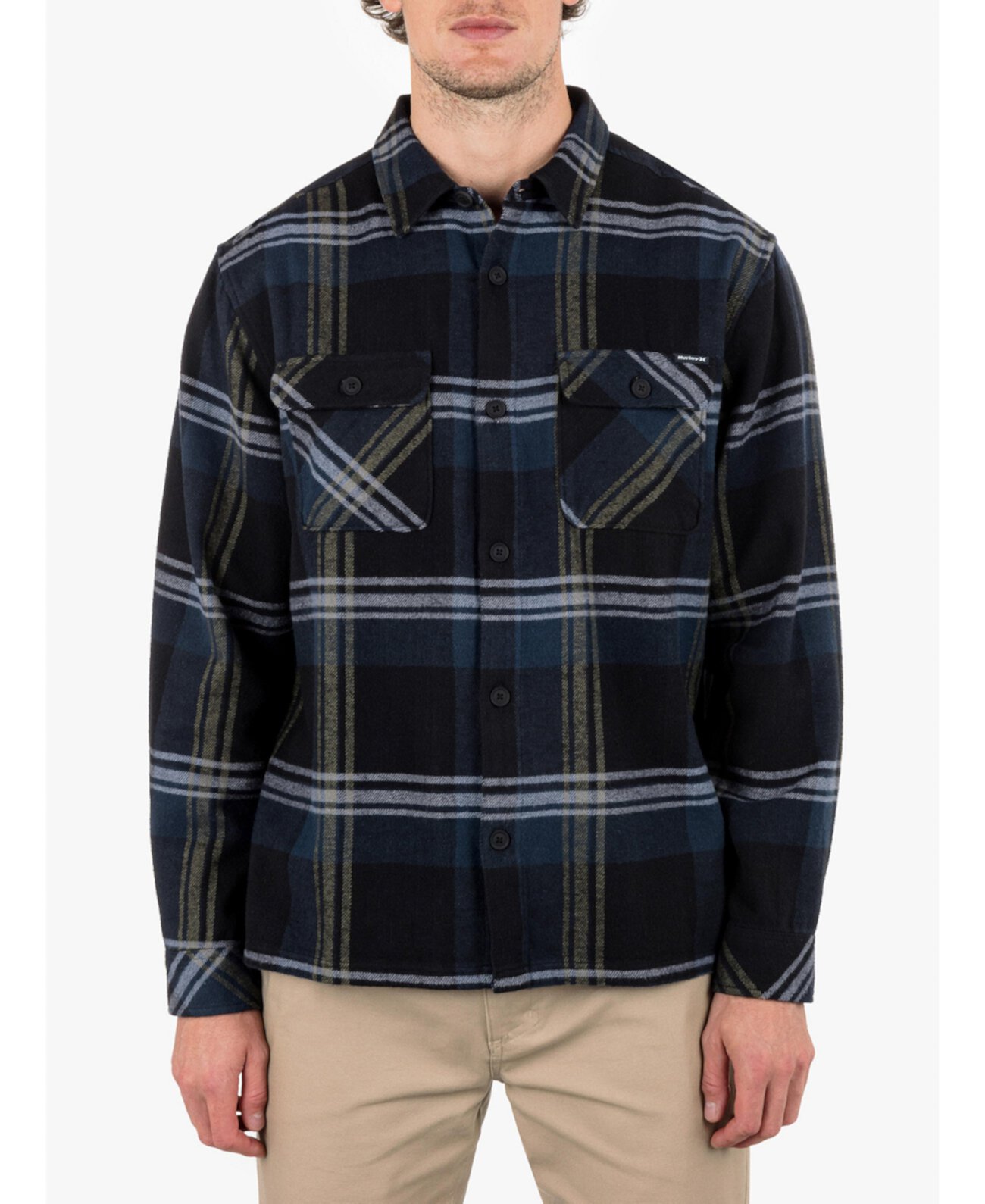 Men's Santa Cruz Shoreline Flannel Long Sleeve Shirt Hurley