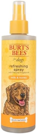 Burt's Bees for Pets Refreshing Spray with Naturally Derived Grapefruit Fragrance Naturally Derived Dog Deodorizing Spray, pH Balanced for Dogs, Formulated without Sulfates and Parabens, 8 oz Burt's Bees for Pets