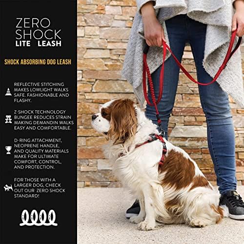 Поводок EzyDog Zero Shock Lite для маленьких собак до 11,8 кг - удобство и безопасность с отражающими элементами EzyDog