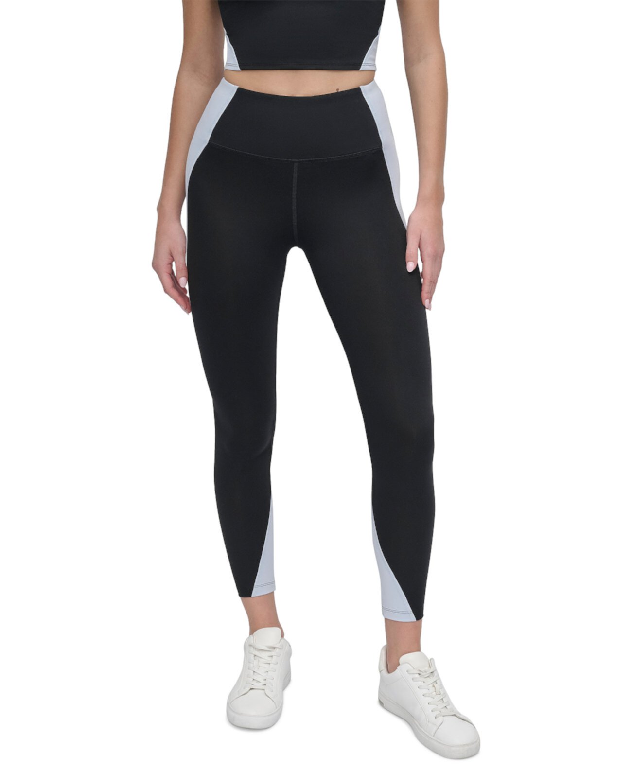 Women's Colorblocked Balance Compression High-Waist Tights DKNY