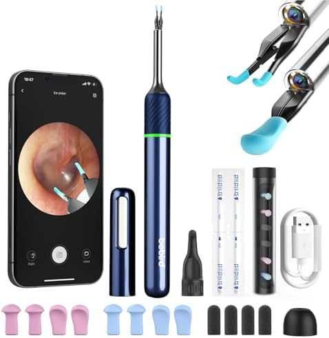 Ear Care Camera Wax Removal, Bebird Note 5 Wax Removal Tool Camera Ear Tweezers with Camera, 10 Megapixels Earscope Camera, 12 Ear Spoon, Cleaner Earwax with Camera for Ear Canal Wax Cleaning BEBIRD