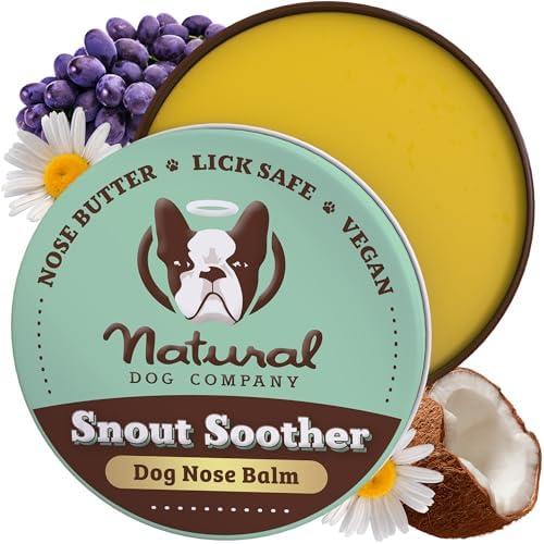 Бальзам для носа собак Snout Soother (4,25 г) — Увлажняющий, безопасный для слизывания, защита от зимы Natural Dog Company