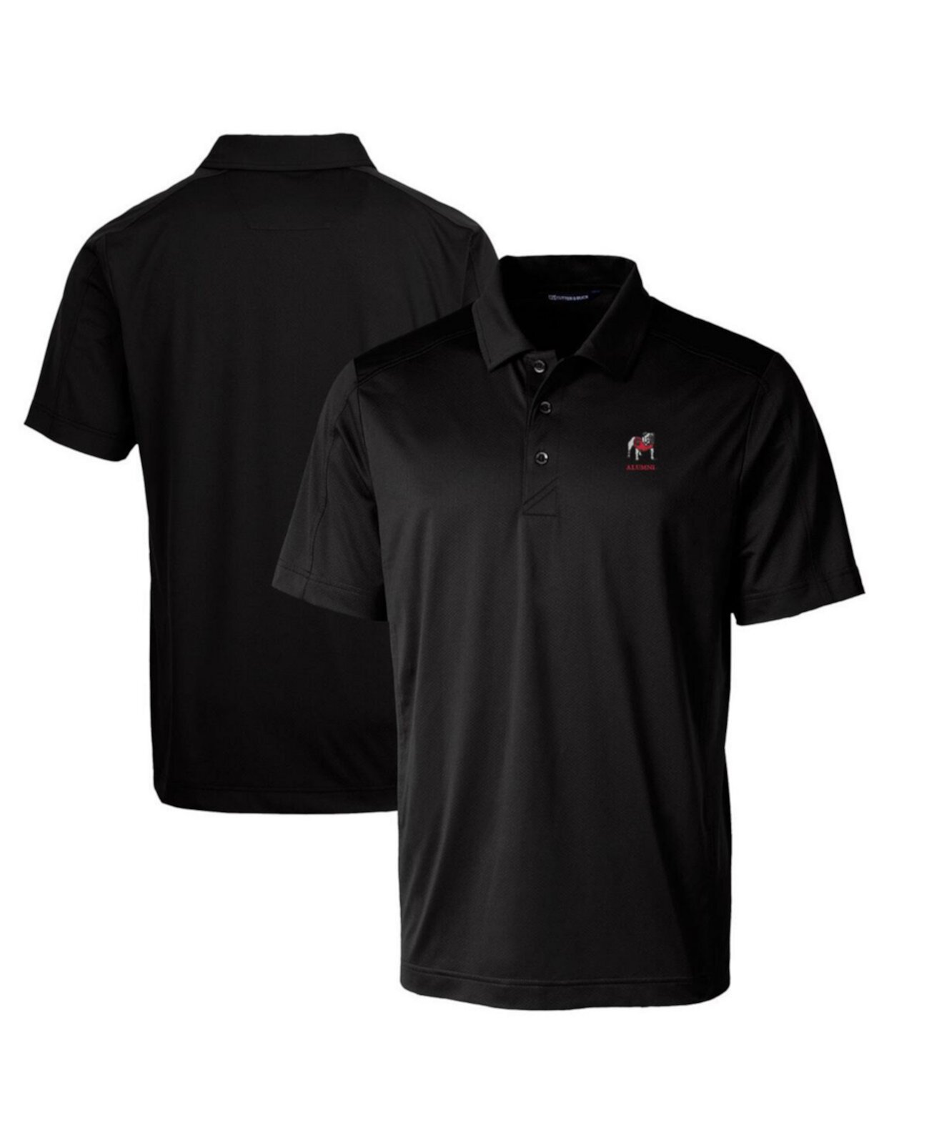 Men's Georgia Bulldogs Alumni Logo Prospect DryTec Textured Stretch Polo Cutter & Buck