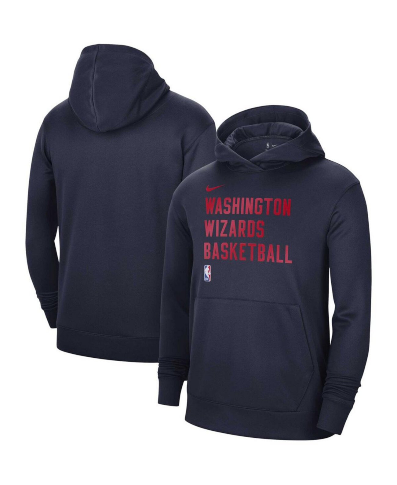 Men's and Women's Navy Washington Wizards 2023/24 Performance Spotlight On-Court Practice Pullover Hoodie Nike