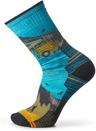 Носки Smartwool Men's Hike Light Cushion Great Excursion Print с легкой подушкой для мужчин, 55% мериносовой шерсти, для походов Smartwool