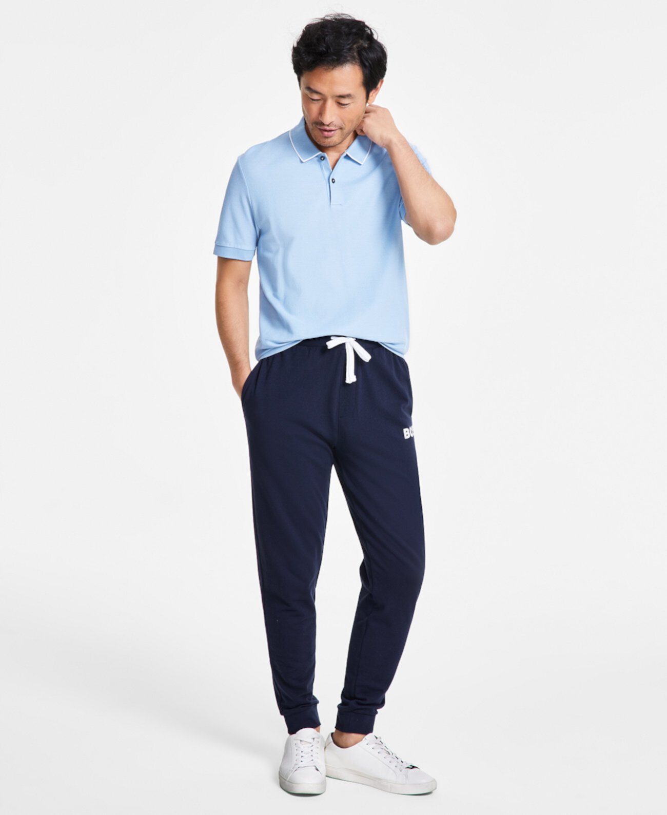 HUGO Men's Ease Drawstring French Terry Lounge Pants BOSS