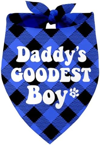 Собачья бандана Daddy's Boy, двойная ткань, обхват шеи 68.5 см Razpah