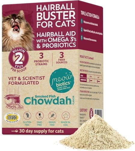 Паста для выведения шерсти Hairball Buster с пробиотиками, 2 миллиарда КОЕ, 15 г Fidobiotics