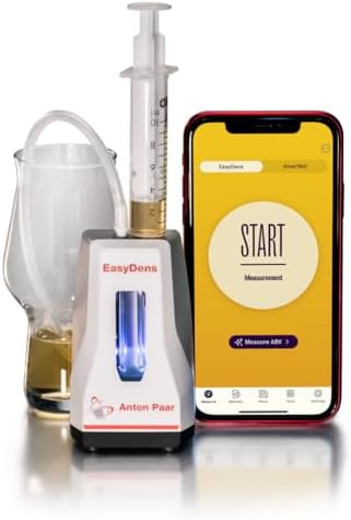 EasyDens Digital Hydrometer by Anton Paar – Bluetooth-Enabled for Precise Alcohol, Sugar, and Extract Measurement | Fast ABV Tester for Homebrewing, Distilling, Beer, Wine, Kombucha, and Spirits Anton Paar