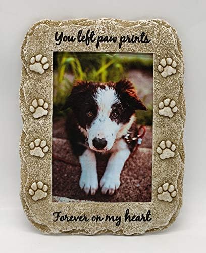 NewLifeLandia Pet Memorial Picture Frame Keepsake for Dog or Cat, Perfect Loss of Pet Gift for Remembrance and Healing (Tan) BBDDKEG