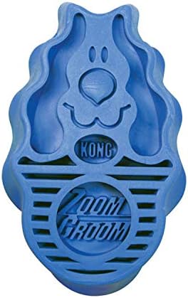 Синяя Щетка ZoomGroom для ухода за крупными собаками Kong