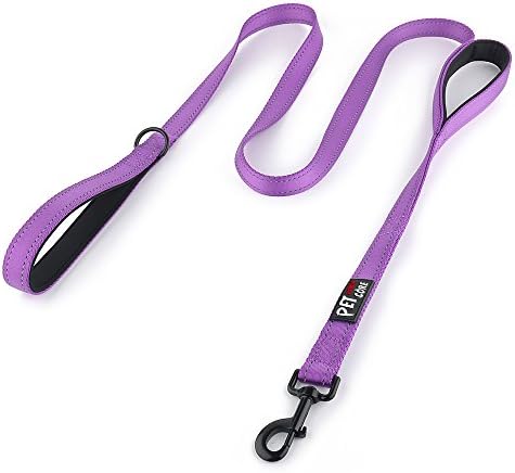 Plutus Pet Double Handle Dog Leash 6ft, Heavy Duty, Reflective Dual Handle Dog Leash for Safety Training, for Medium Large Dogs,2 Handle Leads(Beige) PLUTUS PET