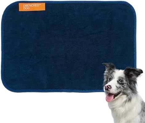 Drenched Dog™ for Drying Dogs – Dog Face & Mouth - Ultra-Soft Microfiber Face Towel - Super Absorbent, Quick Drying & Machine Washable – Must Have for Dog Spill, Drool Dirt & Eye | Hand Size 7.8x12.5 Drenched Dog