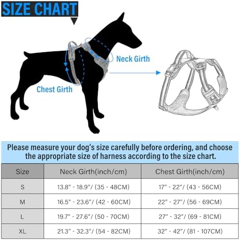 Plutus Pet No Pull Dog Harness, Release at Neck, Adjustable Reflective No-Choke Dog Vest Harness, Soft Padded with Easy Control Handle, for Small Medium Large Dogs (S, Black) PLUTUS PET