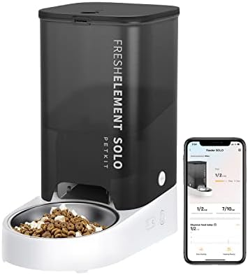 PETKIT Automatic Pet Feeder, 2.4GHz WiFi Pet Feeder for Cats Small Dogs, Schedule Feeding Pet Food Dispenser, Up to 10 Meals per Day, Scheduled Feeding/App Control, 3L Capacity PETKIT