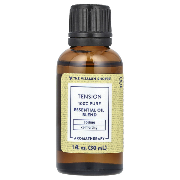 100% Pure Essential Oil Blend, Tension, 1 fl oz (30 ml) The Vitamin Shoppe