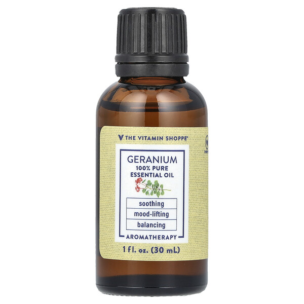 100% Pure Essential Oil, Geranium , 1 fl oz (30 ml) The Vitamin Shoppe