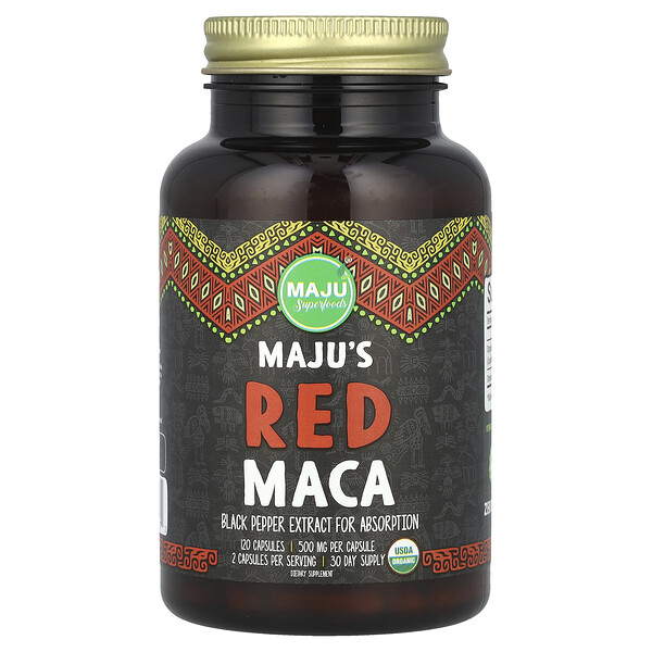 Maju's Red Maca, 120 Capsules Maju Superfoods