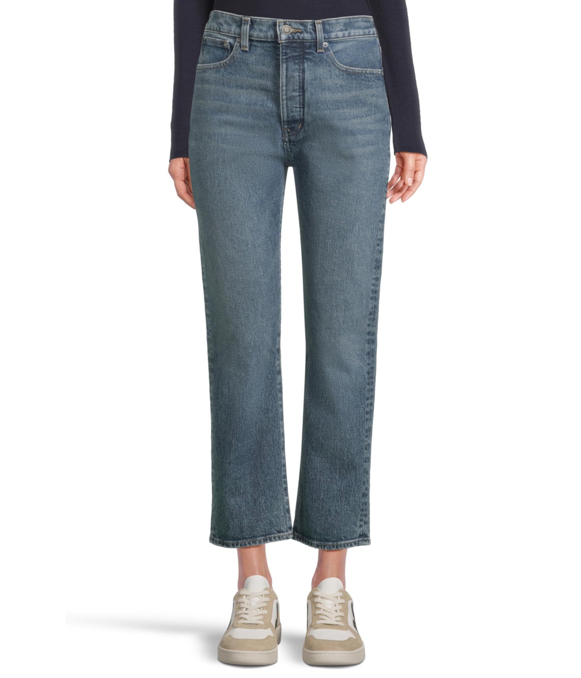 Джинсы Madewell 90s Straight в оттенке Concho с утягивающим эффектом, 99% хлопок Madewell