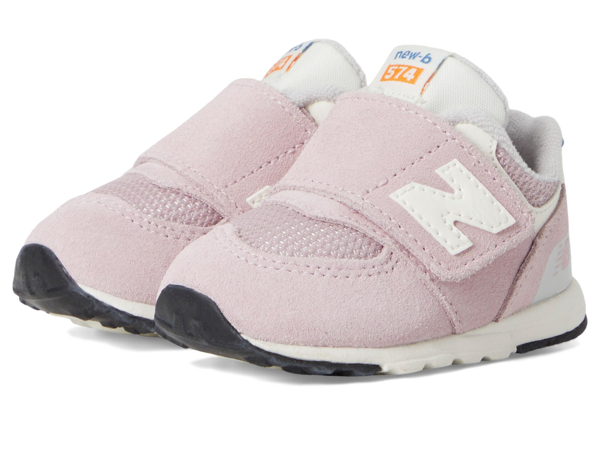 Кроссовки New Balance Kids 574 New-B Hook-and-Loop для малышей с надежной подошвой New Balance Kids