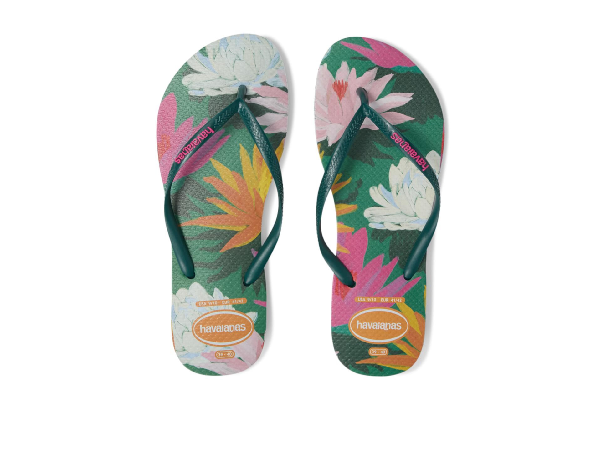 Сандалии Havaianas Slim Summer Bliss с изящными ремешками и резиновой подошвой Havaianas