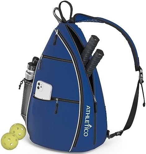 Athletico Sling Bag - Crossbody Backpack for Pickleball, Tennis, Racketball, and Travel for Men and Women Athletico