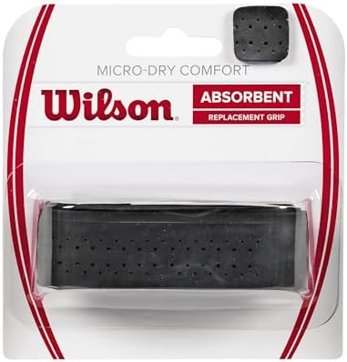 Грипса Micro-Dry Comfort с толстой мягкой основой, черная Wilson