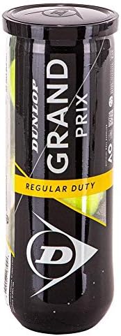 DUNLOP Grand Prix Regular Duty All-Court Tennis Balls - 3 Ball Can (2 Cans) Dunlop