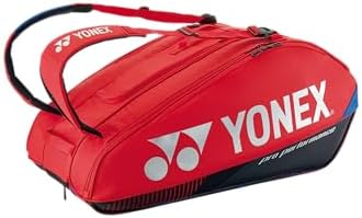 YONEX 9 Pack Tennis Bag (Scarlet), Red YONEX