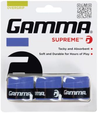 Gamma Supreme OG, Грипсы для тенниса, бадминтона, сквоша и ракетбольных ракеток, многоцветные, влагоотводящие GAMMA