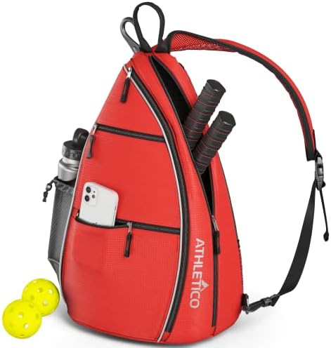 Athletico Sling Bag - Crossbody Backpack for Pickleball, Tennis, Racketball, and Travel for Men and Women Athletico