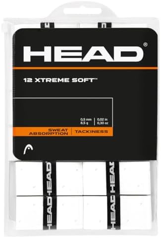 12 грипсов Xtreme Soft для тенниса, быстрая впитываемость, синтетика Head