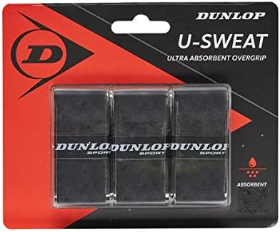 Грипсы Dunlop Sports U-Sweat, 3 штуки, Черные, суперабсорбирующие, комфортные DUNLOP