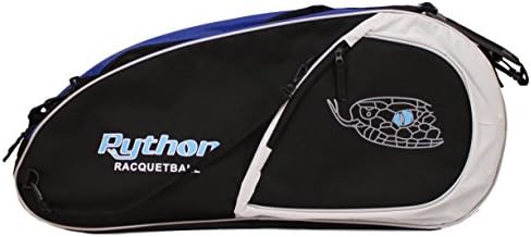 Python Deluxe "3R" (3 Racquet) Racquetball Bag Series (Black/Blue) Python Racquetball