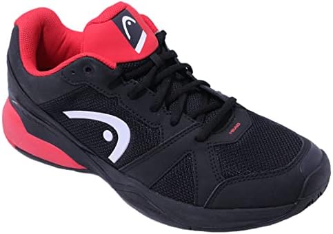 HEAD Men's Revolt Evo Tennis Shoe, Black/Red, 10 Head